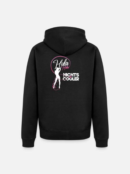 Hula nichts ist cooler Sport Diät Hoop Geschenk - Unisex Premium Bio Zip Hoodie - Schwarz