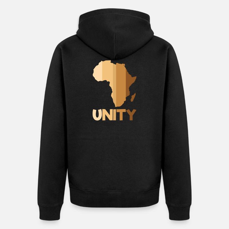 Africa Unity Black History - Veste à capuche bio Premium Unisexe - noir