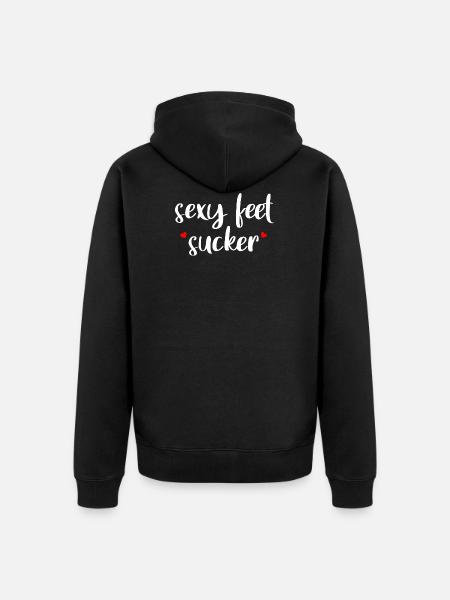 Sexy Stopy Sucker - Ekologiczna rozpinana bluza z kapturem Premium unisex - czarny