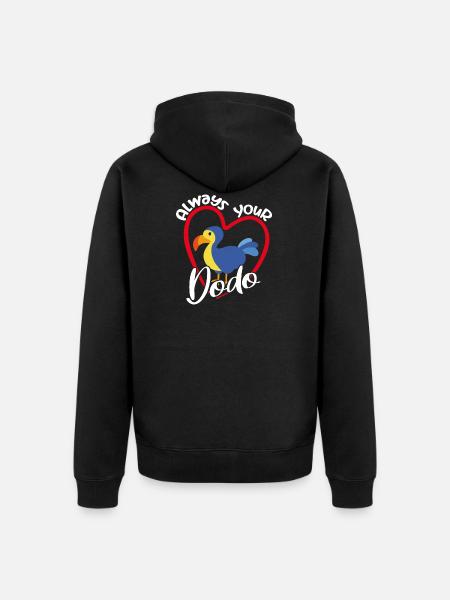 Forever Your Dodo - Unisex Premium Organic Zip Hoodie - black