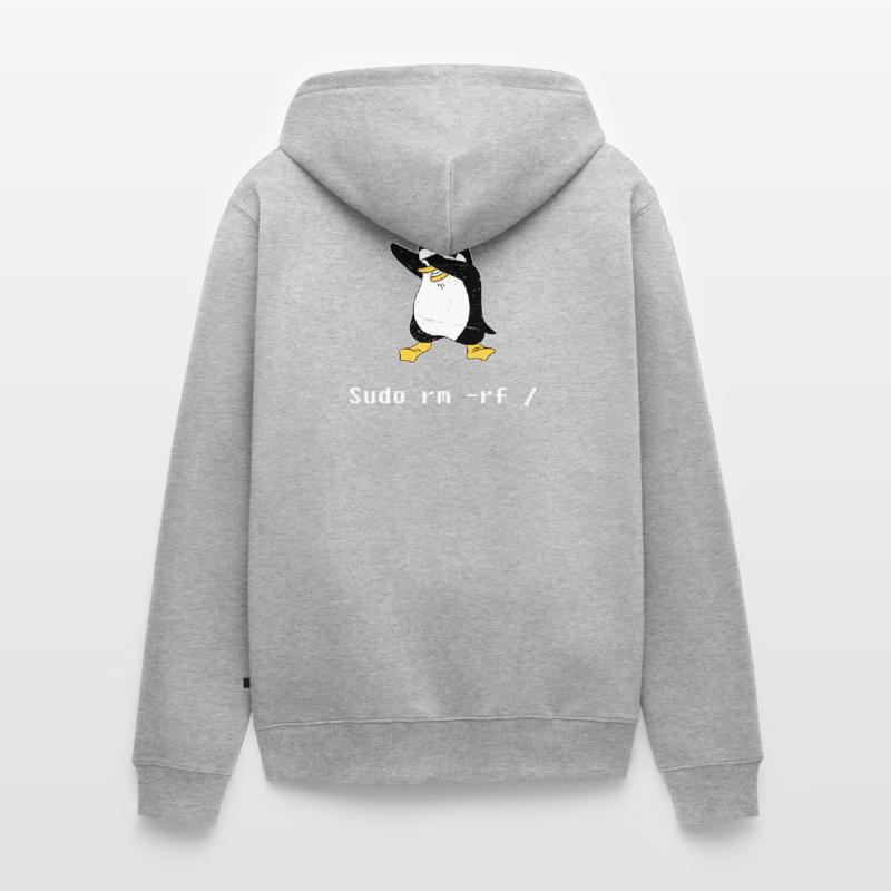 Sudo rm RF Admin Sysadmin Java Linux Geschenk Unisex Premium Bio Zip Hoodie