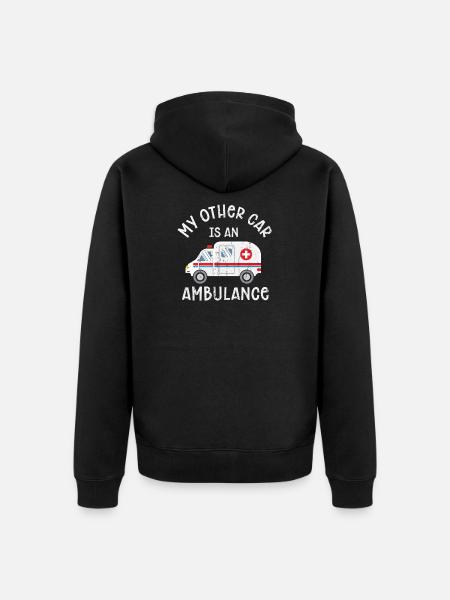 Paramedics - Unisex Premium Organic Zip Hoodie - black