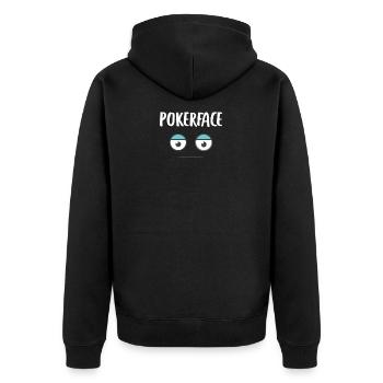 Poker Poker Poker Face de Poker - Veste à capuche bio Premium Unisexe - noir - Dos - Nico (187cm)