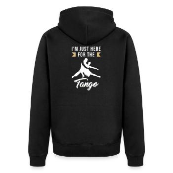 Tango Sort drôle - Veste à capuche bio Premium Unisexe - noir - Dos - Nico (187cm)