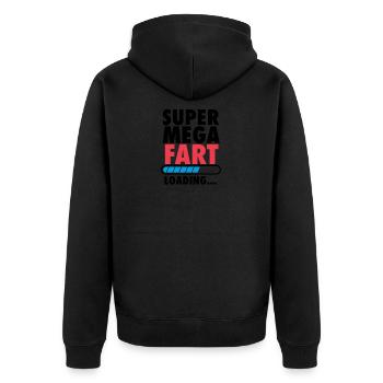 Super Mega Fart - Veste à capuche bio Premium Unisexe - noir - Dos - Nico (187cm)