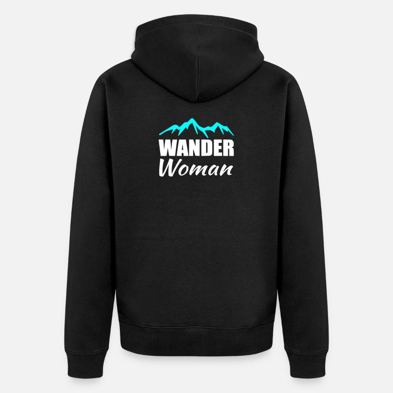 Randonner Woman Randonnée - Veste à capuche bio Premium Unisexe - noir