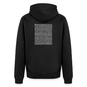 Maths drôle Maths Geek Pi Maxwell - Veste à capuche bio Premium Unisexe - noir - Dos - Nico (187cm)