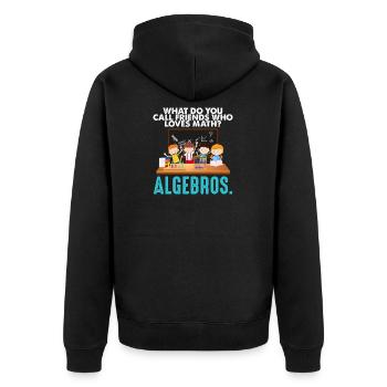 Maths drôle Maths Geek Pi Maxwell - Veste à capuche bio Premium Unisexe - noir - Dos - Nico (187cm)