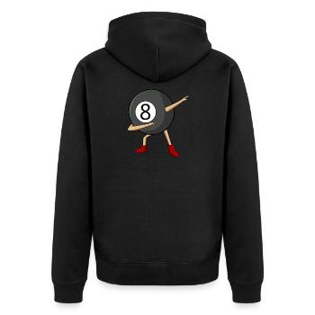 Dabbing 8 Ball Pool Billiards Player Boy - Veste à capuche bio Premium Unisexe - noir - Dos - Nico (187cm)