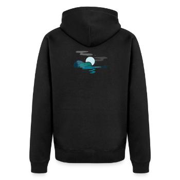 Guitar Lake Shadow Guitarist Lover Music - Veste à capuche bio Premium Unisexe - noir - Dos - Nico (187cm)