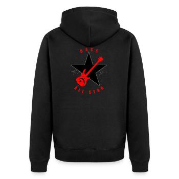 Bass Guitar - Guitare - ALL STAR - Bassist - Veste à capuche bio Premium Unisexe - noir - Dos - Nico (187cm)