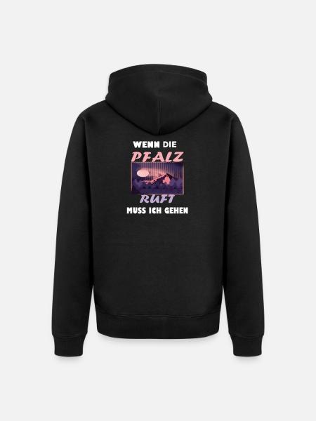 PFALZ PFÄLZER - Unisex Premium Bio Zip Hoodie - Schwarz