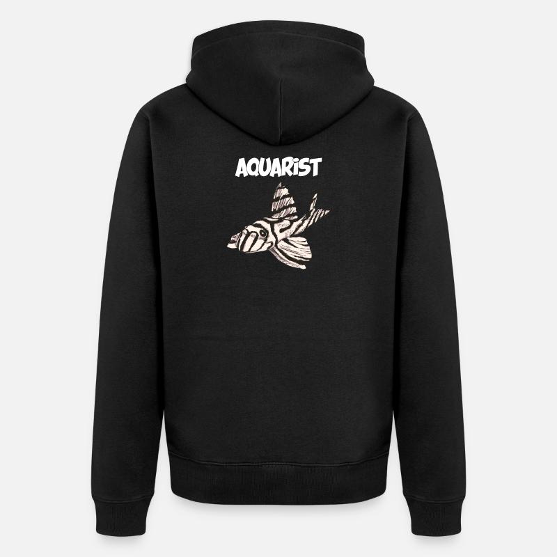 Aquarist Aquarium Poisson - Veste à capuche bio Premium Unisexe - noir