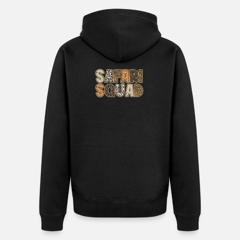 Safari Squad - Veste à capuche bio Premium Unisexe - noir