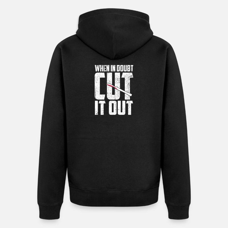 Chirurg - Unisex Premium Bio Zip Hoodie - Schwarz
