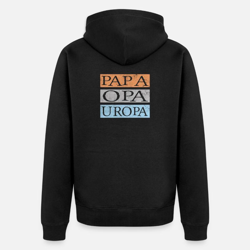 Uropa Retro - Veste à capuche bio Premium Unisexe - noir