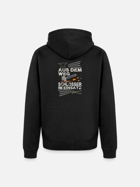 locksmith - Unisex Premium Organic Zip Hoodie - black