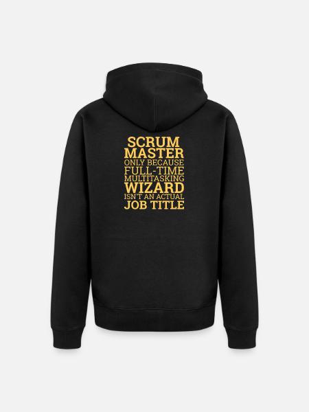 « Scrum Master » | Scrum Master - Veste à capuche bio Premium Unisexe - noir