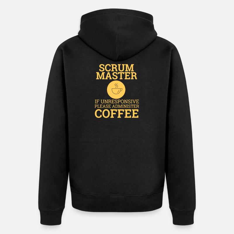 « Scrum Master » | Scrum Master - Veste à capuche bio Premium Unisexe - noir
