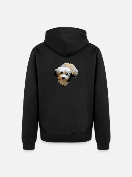 Havanese Dog Dogs - Unisex Premium Organic Zip Hoodie - black