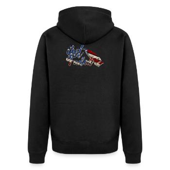 Get Faded Razor Hairdresser Hairstylist Barbershop - Veste à capuche bio Premium Unisexe - noir - Dos - Nico (187cm)