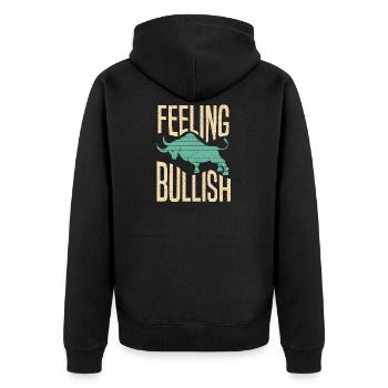 Forex Trading Option Trading for a Daytrader, - Unisex Premium Organic Zip Hoodie - black - Back - Nico (187cm)