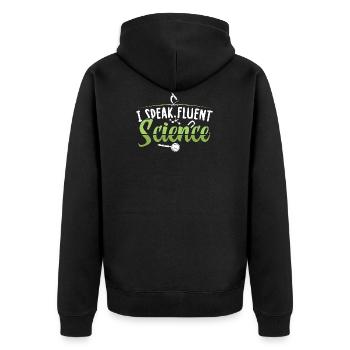 Biology Science | Biologist student gift - Unisex Premium Organic Zip Hoodie - black - Back - Nico (187cm)
