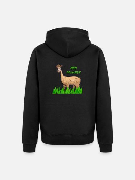 Öko Määäher - Unisex Premium Bio Zip Hoodie - Schwarz