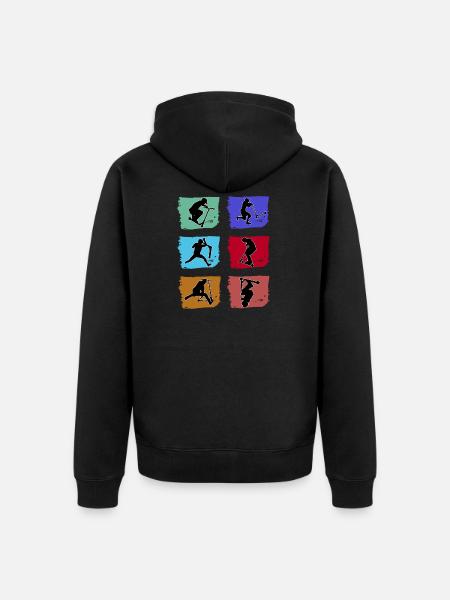 Stunt scooter skater stunt kick scooter stunt scooter - Unisex Premium Organic Zip Hoodie - black