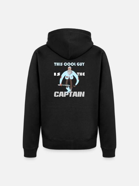 Captain Captain Sailing Gift - Unisex Premium Organic Zip Hoodie - black