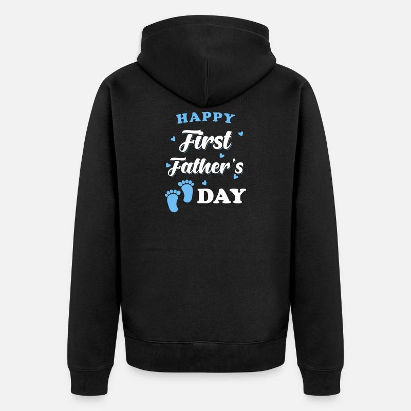 Fête des pères 1er - Veste à capuche bio Premium Unisexe - noir