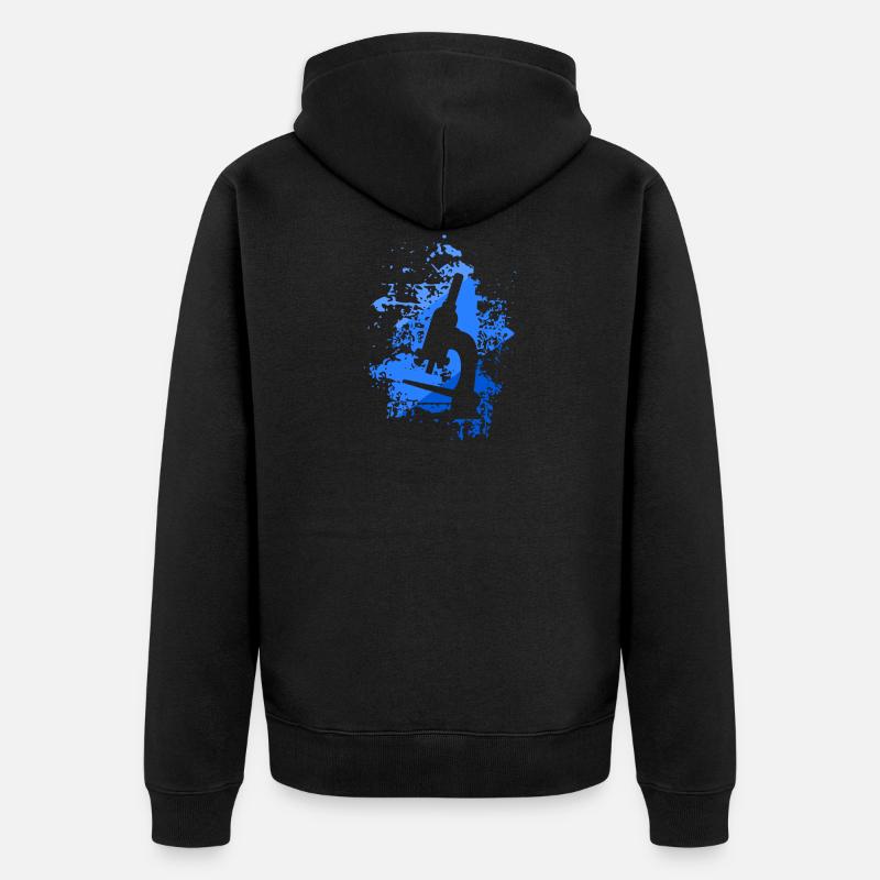 Microscope - Veste à capuche bio Premium Unisexe - noir