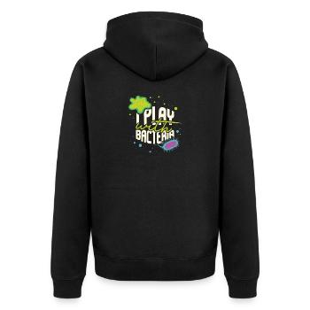 I Play With Bacteria Funny Biology Teacher - Veste à capuche bio Premium Unisexe - noir - Dos - Nico (187cm)