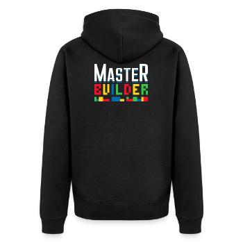 Master Builder Blocs de construction Briques Constructeurs Jouets - Veste à capuche bio Premium Unisexe - noir - Dos - Nico (187cm)
