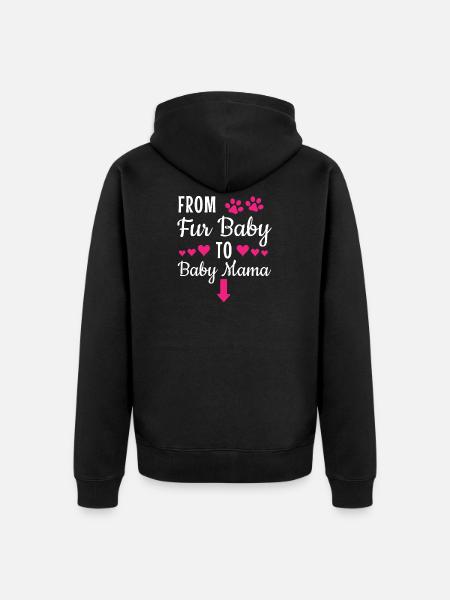 De Fur bébé à maman - Veste à capuche bio Premium Unisexe - noir