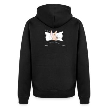 Pyjama pyjama lapin - Veste à capuche bio Premium Unisexe - noir - Dos - Nico (187cm)