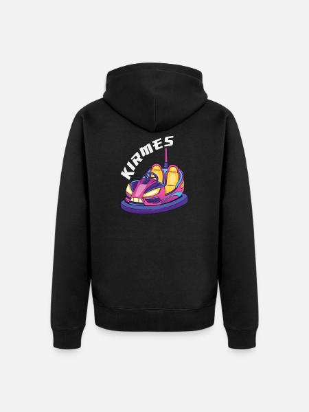 Autoscooter Kirmes Showman Gift - Unisex Premium Organic Zip Hoodie - black