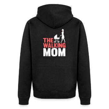 La maman de la marche - Veste à capuche bio Premium Unisexe - noir - Dos - Nico (187cm)