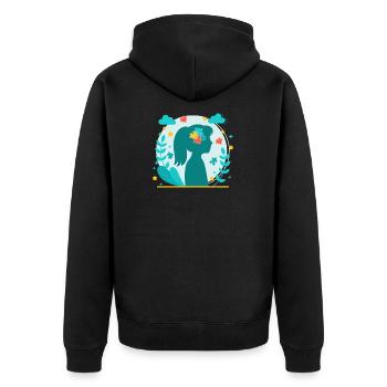 Autisme Autiste Asberger Autisme Awareness Puzzle - Veste à capuche bio Premium Unisexe - noir - Dos - Nico (187cm)