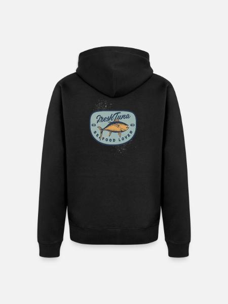 Fresh Tuna Tuna Seafood - Unisex Premium Organic Zip Hoodie - black