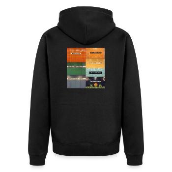 Berlin - Veste à capuche bio Premium Unisexe - noir - Dos - Nico (187cm)