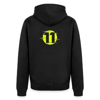 Enfants 11 ans Je suis 11 ans Garçons - Veste à capuche bio Premium Unisexe - noir - Dos - Nico (187cm)