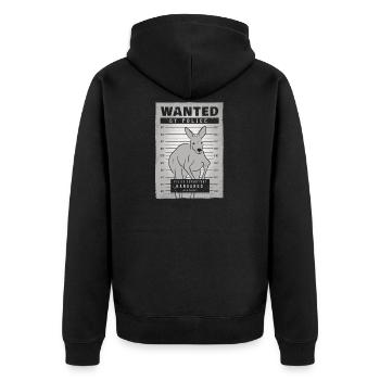 Kängeru - Veste à capuche bio Premium Unisexe - noir - Dos - Nico (187cm)