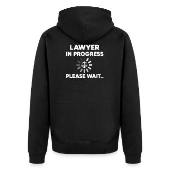 Lawyer dans Progress avocat ou conseiller juridique - Veste à capuche bio Premium Unisexe - noir - Dos - Nico (187cm)