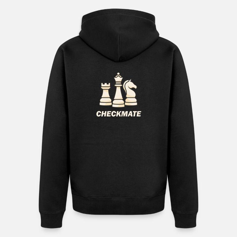 Chèque échecs échecs cadeau - Veste à capuche bio Premium Unisexe - noir