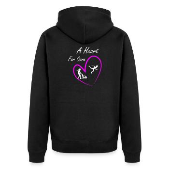 Aide aux personnes âgées Soins aux personnes âgées - Veste à capuche bio Premium Unisexe - noir - Dos - Nico (187cm)