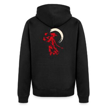 Samouraïs samurai épée japonaise Ninja Ge - Veste à capuche bio Premium Unisexe - noir - Dos - Nico (187cm)