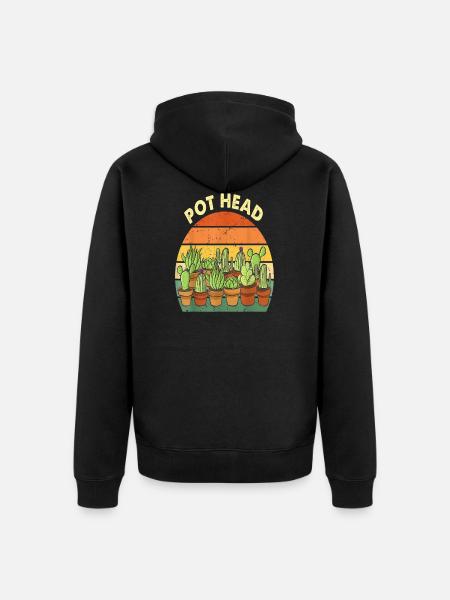 Garten Gärtner Gartenarbeit - Unisex Premium Bio Zip Hoodie - Schwarz