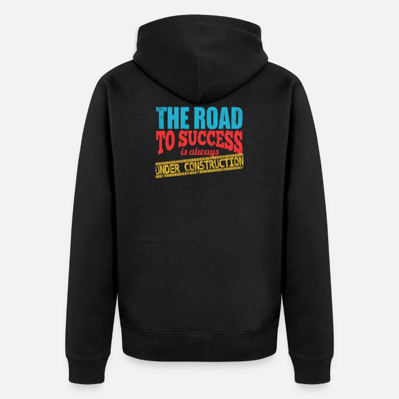 construction drôle - Veste à capuche bio Premium Unisexe - noir