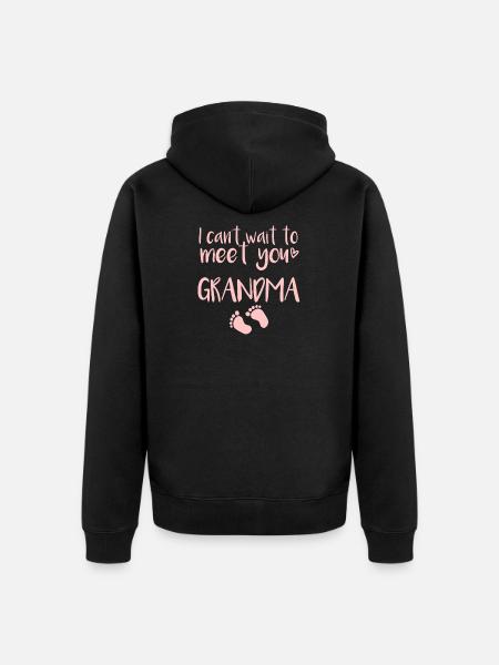 Grand-mère Bébé - Veste à capuche bio Premium Unisexe - noir